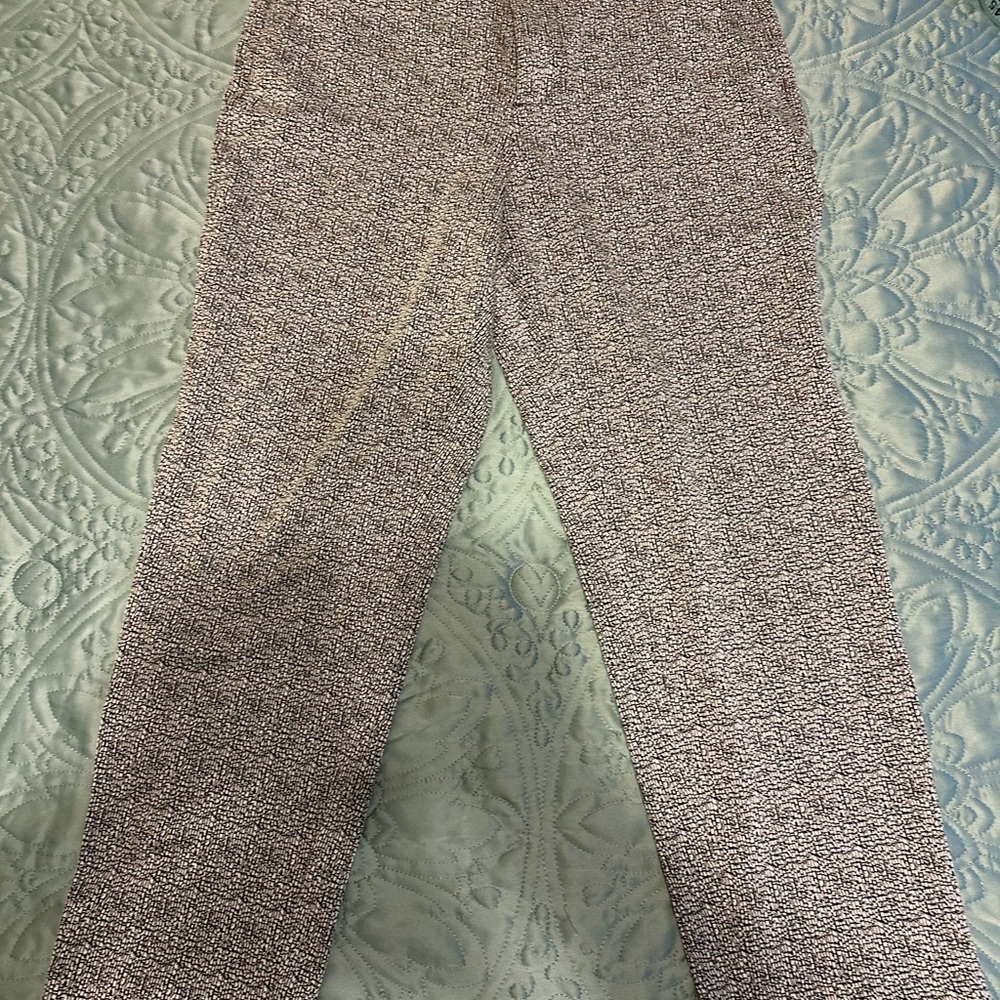 Liverpool Black and White Textured Pants Bin3